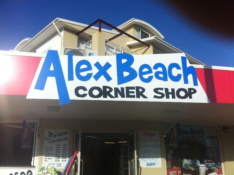 The iconic "ALEX BEACH CORNER SHOP" is up for sale