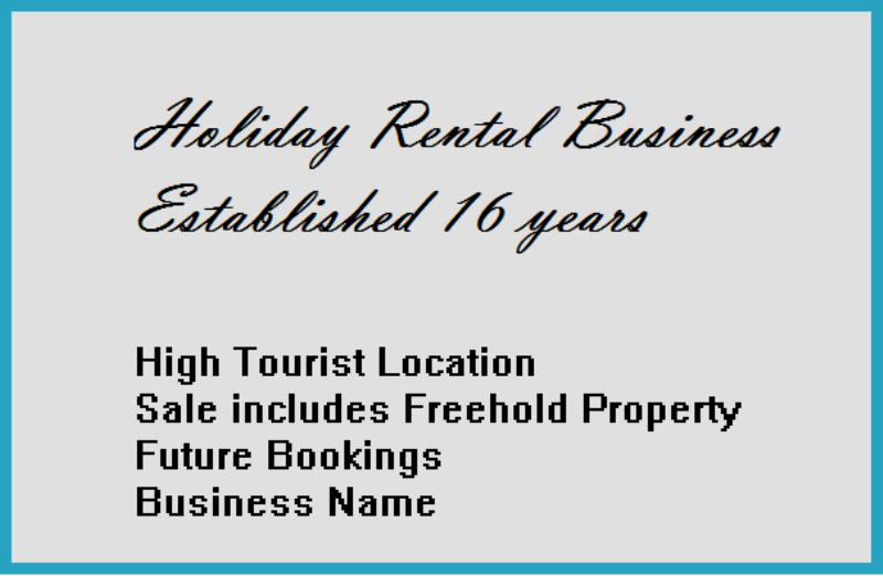 HOLIDAY RENTAL PROPERTY BUSINESS - ESTABLISHED FOR 16 YEARS