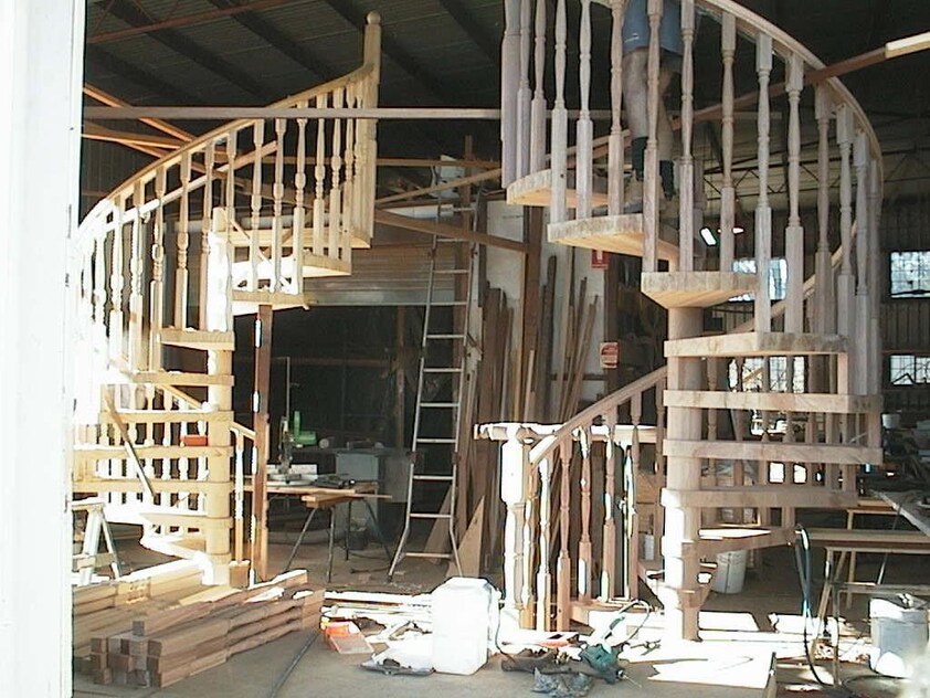 Timber Staircase Factory pre - cuting and flat packing for over 32 years