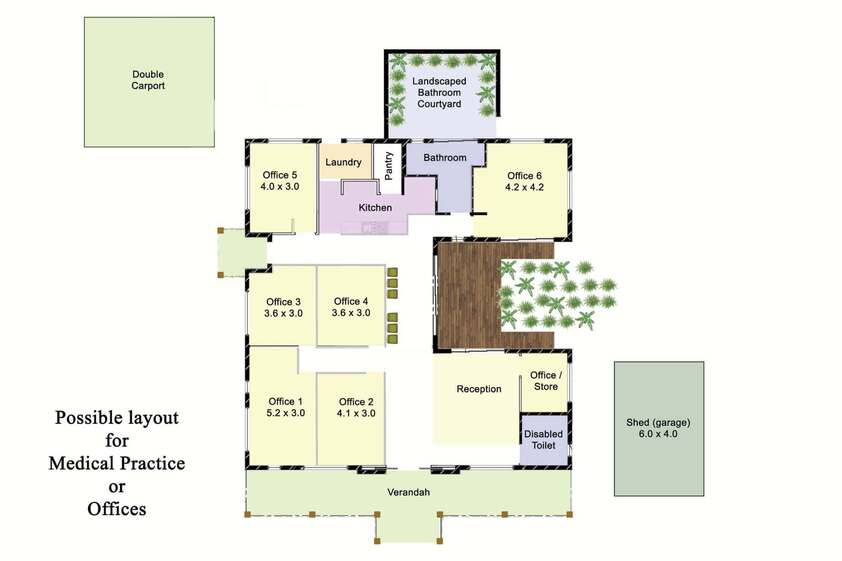 COMMERCIAL PROPERTY WITH SHOP / GALLERY / SHOWROOM AND RESIDENCE floor plan