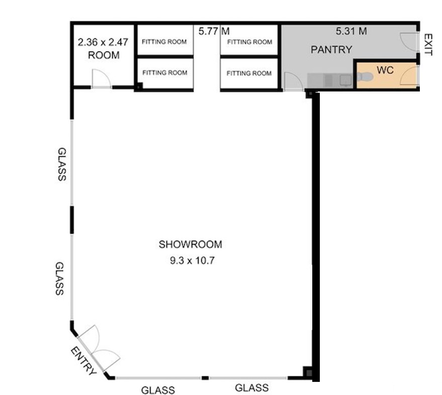 PRIME GOLDEN MILE LOCATION "TRUST YOURSELF BE A BOSS!" floor plan