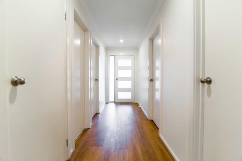 Open plan 2 bedroom unit including lock-up garage