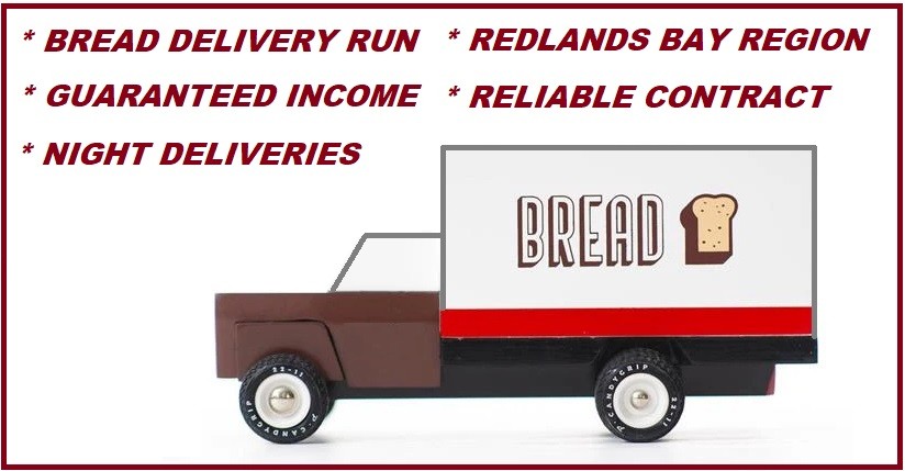 BREAD DELIVERY RUN - EASY JOB & GUARANTEED INCOME $1,800 PER WEEK WITH CONTRACT