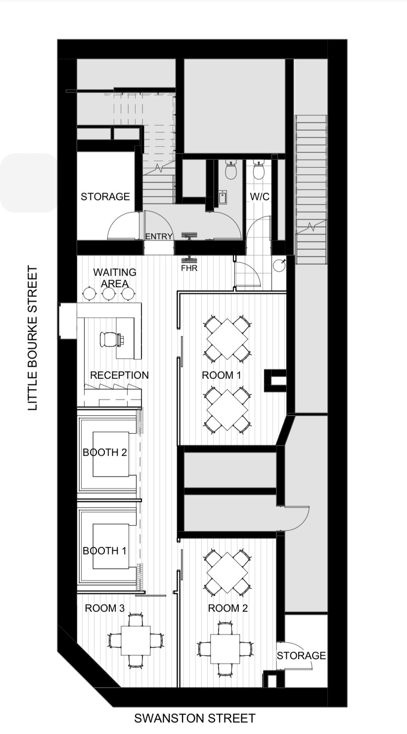 Le Town Board Games & Mahjong Prime Melbourne CBD Location in China Town floor plan