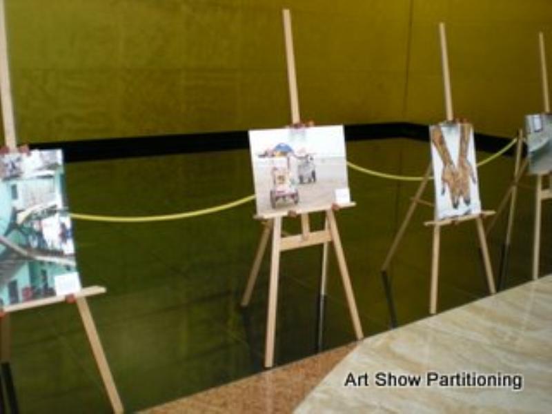 Art Show Partitioning exhibition display panel hire
