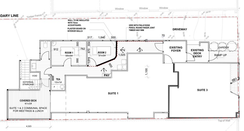 Retail/Beauty/Office/Allied Medical space with pedestrian and vehicle main road exposure, close to public transport floor plan