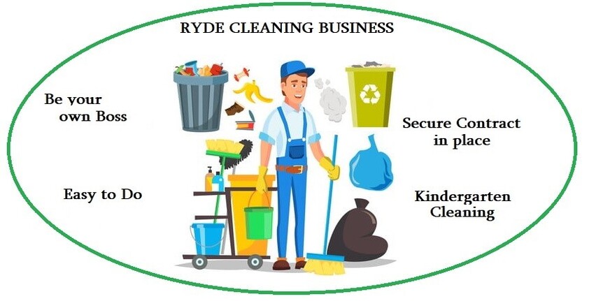 RYDE CLEANING BUSINESS – WORK 14 HOURS A WEEK WITH SECURE CONTRACT IN PLACE