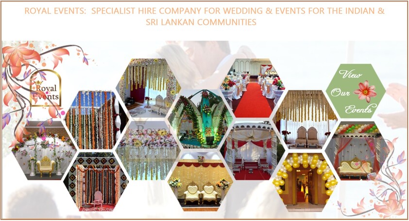 ROYAL EVENTS: WEDDING PARTY HIRE - FOR INDIAN & SRI LANKAN COMMUNITIES