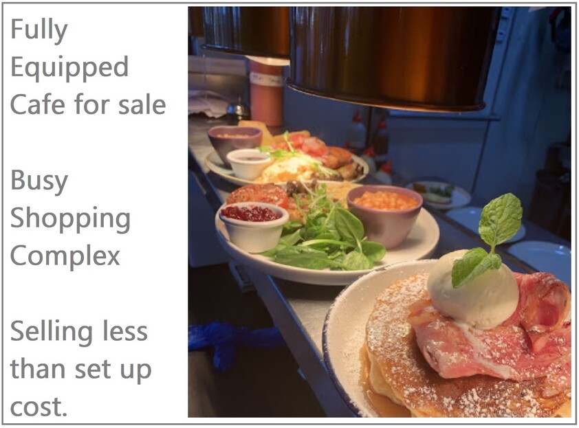 New cafe - All fully set up for you to take over - selling on a WIWO basis