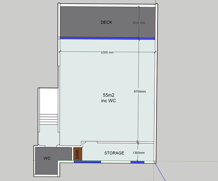 Office Space, Studio floor plan