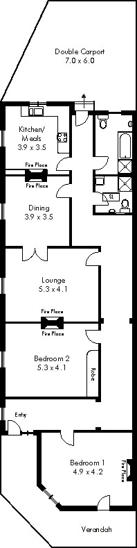 Attractive Queen Anne Villa North Adelaide floor plan