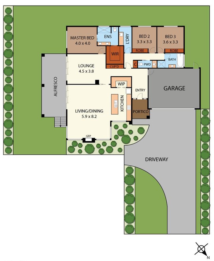 A six star energy rating home in Chesterfield Heights floor plan