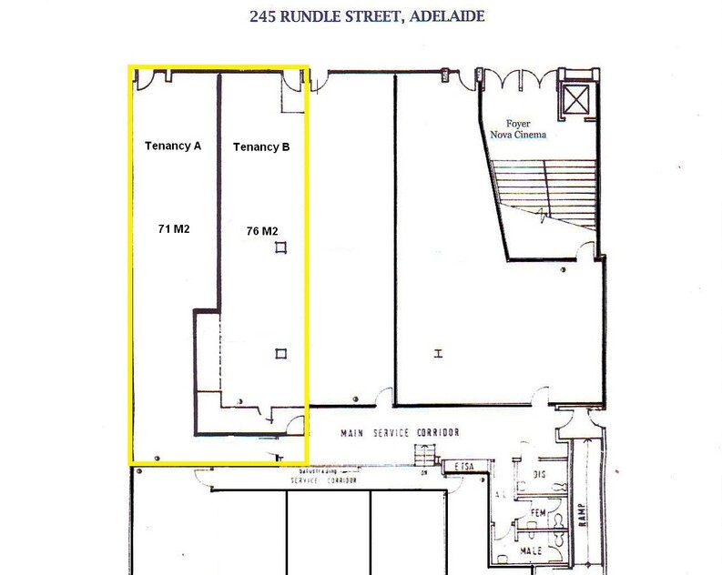 LEASED!!!! Terrific 71 Sqm Retail Shop in Adelaide’s Bustling & Premier Fashion & Lifestyle Hub Rundle Street East floor plan