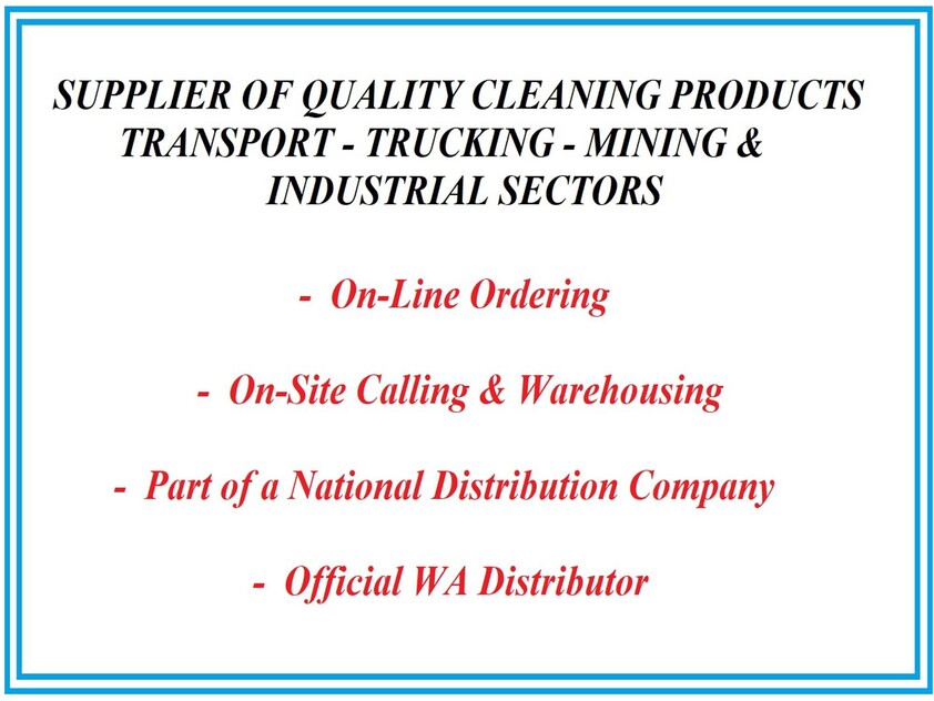 SUPPLIER OF QUALITY CLEANING PRODUCTS WITH DISTRIBUTOR RIGHTS NATIONAL NETWORK