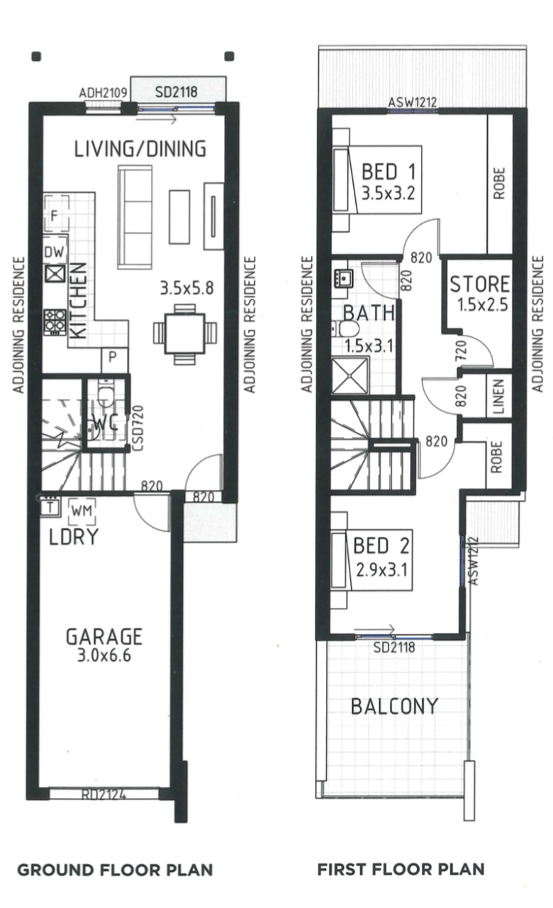 Two Bedroom Furnished Townhouse. Move in straight away. floor plan