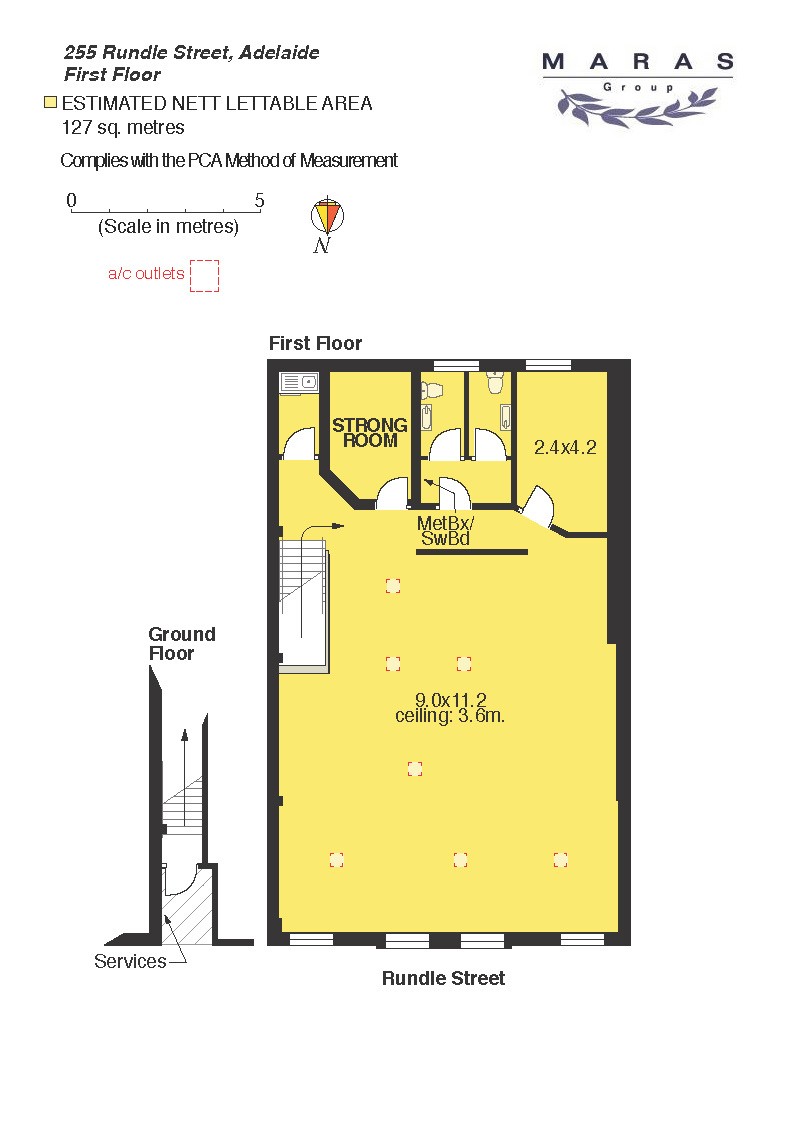 BOUTIQUE 1ST FLOOR OFFICE SPACE LOCATED IN ADELAIDE’S MOST VIBRANT PRECINCT… THE EAST END! floor plan