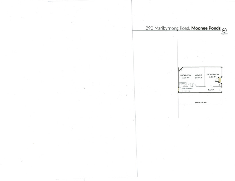COMMERCIAL SPACE WITH HUGE PASSING TRAFFIC - CURRENTLY SET UP AS A HAIR SALON floor plan