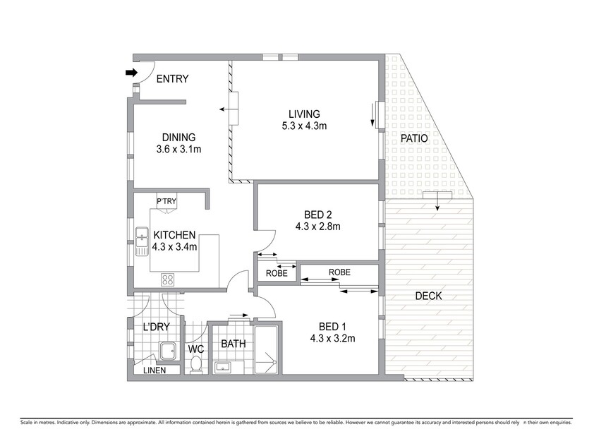 Spacious modern single-level townhouse - a rare opportunity! floor plan