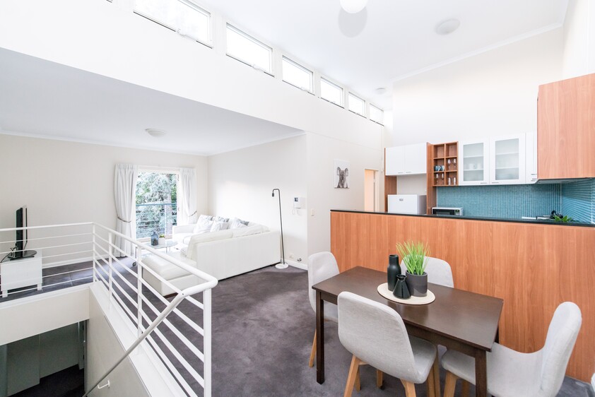FURNISHED Sunny Terrace Apartment with oversized Main/study and huge balcony.
