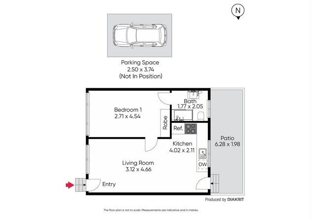 Sunny Apartment in the Perfect Location! floor plan