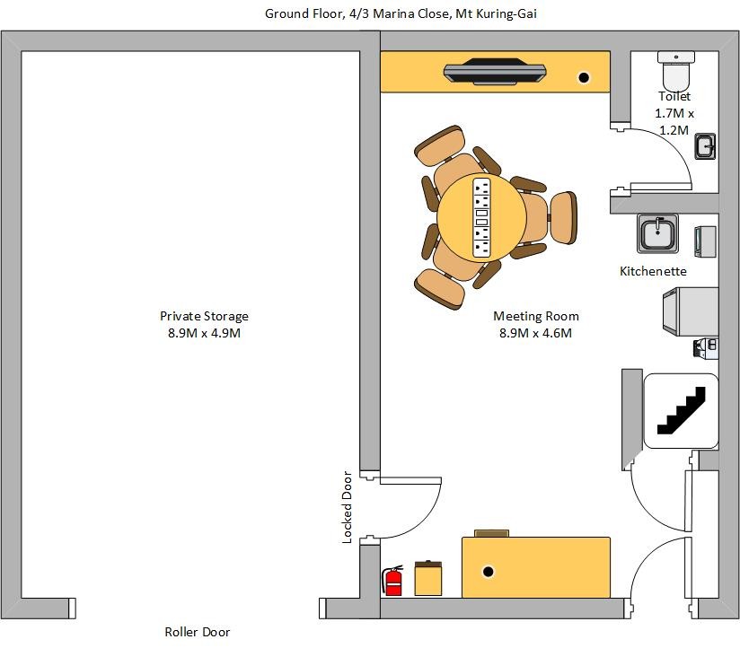 Turn key fully fitted office space with Fibre 1000 internet and all outgoings included floor plan