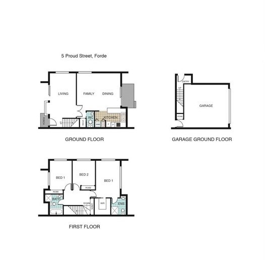 One bedroom Apartment & Study nuke