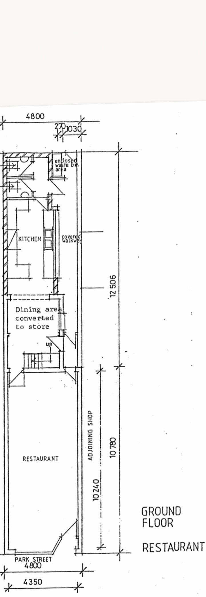 Unique Opportunity to Invest in a Historical Building in South Melbourne - Operating as an Indian Restaurant for 40 years floor plan