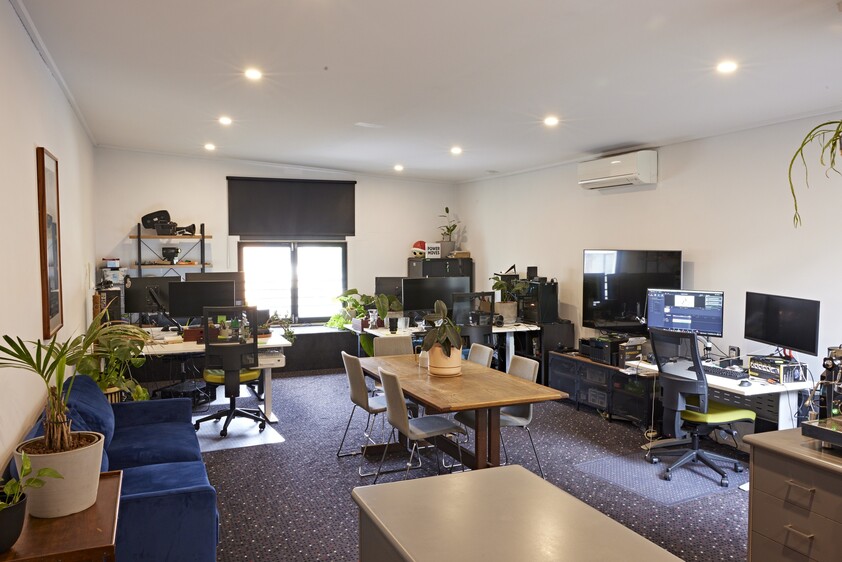 Production House with office suites, film studio and abode.