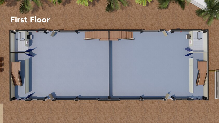 COMMERCIAL DUPLEX ACROSS TWO TITLES floor plan