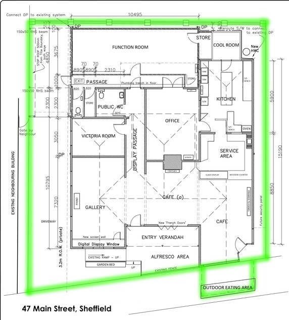 Iconic and Historic Commercial Property in the Heart of Sheffield Tasmania floor plan