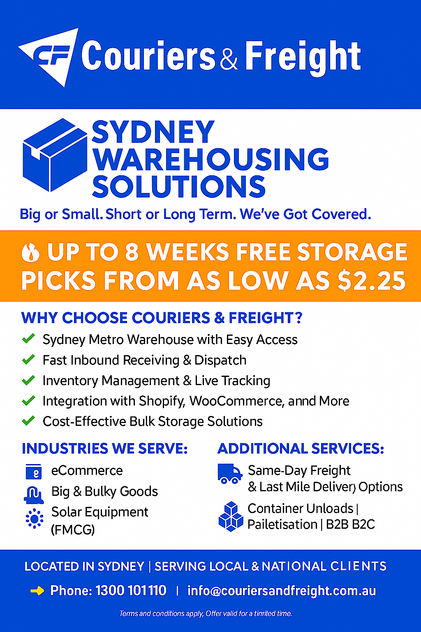 3PL / Cross Dock / Ecommerce Fulfilment from. Up to 8 weeks free storage and picks from as low as 2.25