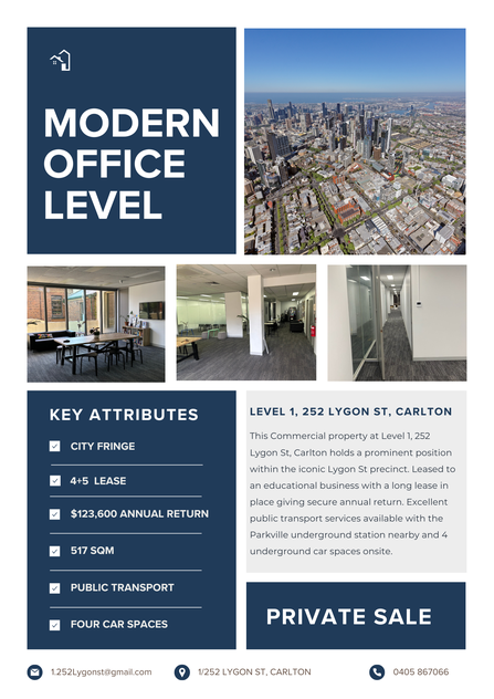 Modern Office Level - Long Lease - City Fringe