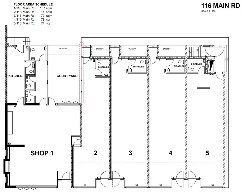Shops at 116 Main Road floor plan