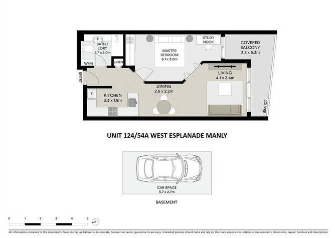 QUEST MANLY (PREVIOUS NAME) - FULLY FURNISHED HOLIDAY APARTMENT (MIN 2 NIGHTS) & SHORT TERM RENTAL IN "GRAND ESPLANADE" floor plan