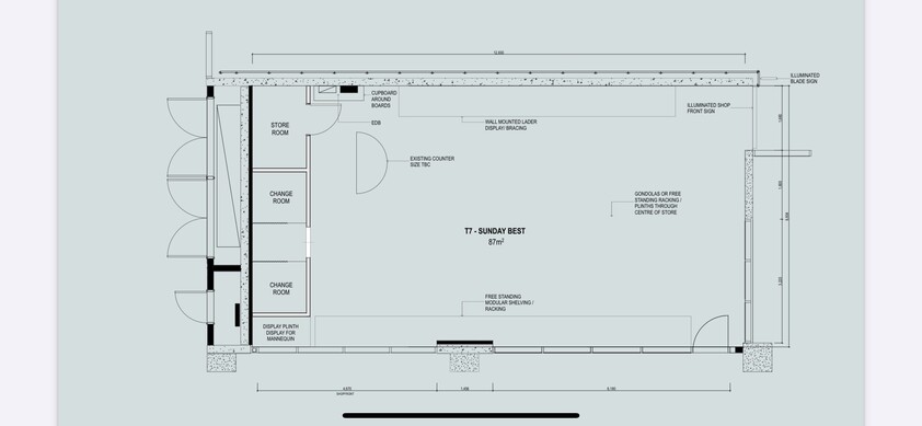 Retail Store Fit-Out for Sale or Lease Opportunity floor plan