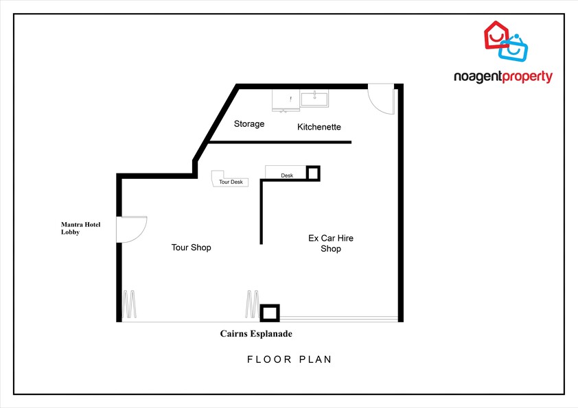CAIRNS ESPLANADE APARTMENT & RETAIL SHOP COMBO floor plan