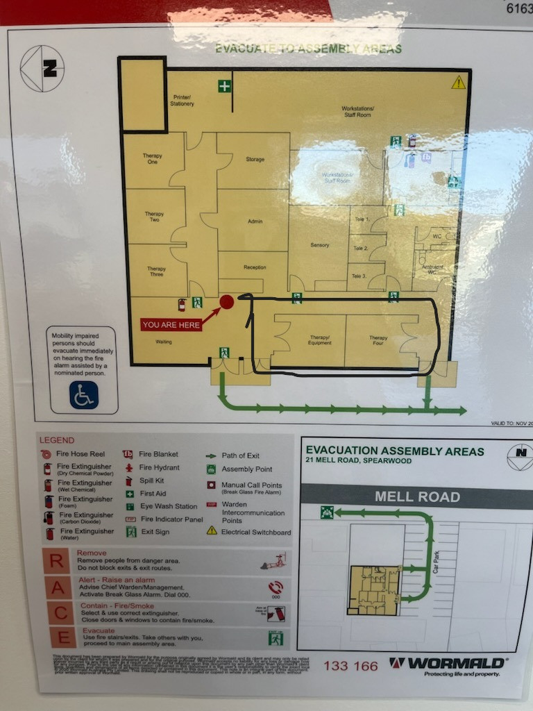 Medical consulting rooms (2) for lease floor plan