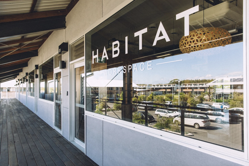Open desk spaces available at Habitat Workspace