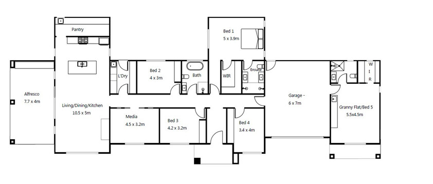 Prime residential House and Land Package floor plan