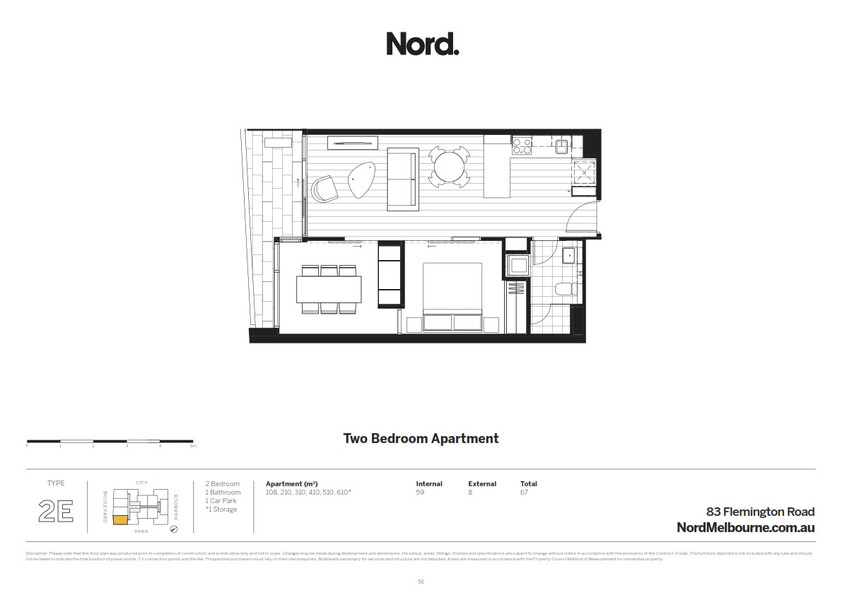 NORD, No ordinary apartment in North Melbourne!! floor plan