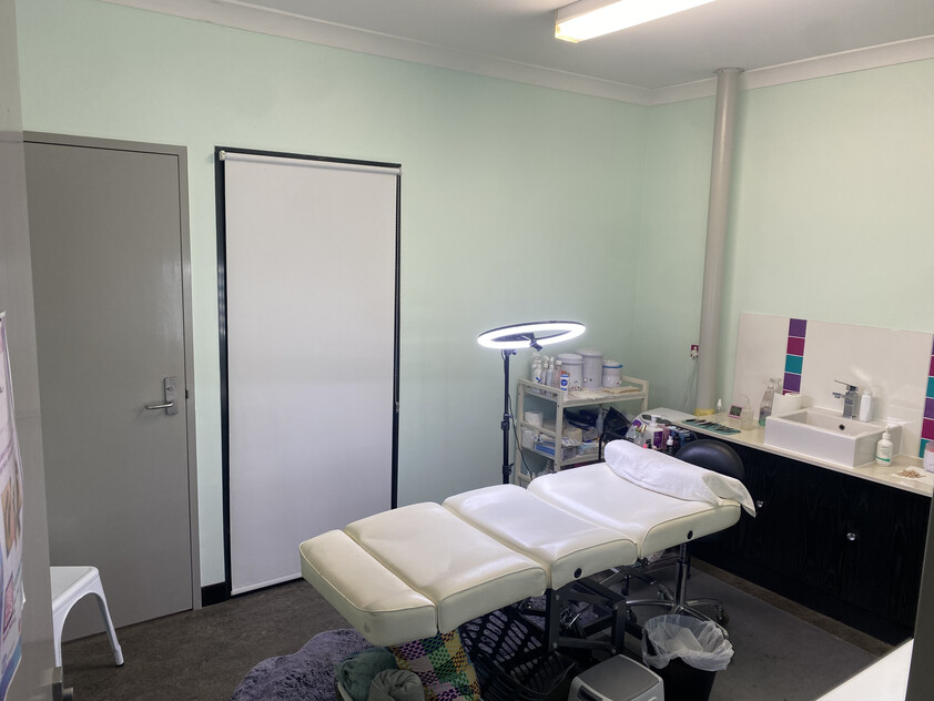 Physio room adjacent to gym with clinic vibe, private office at Just Sports Redbank