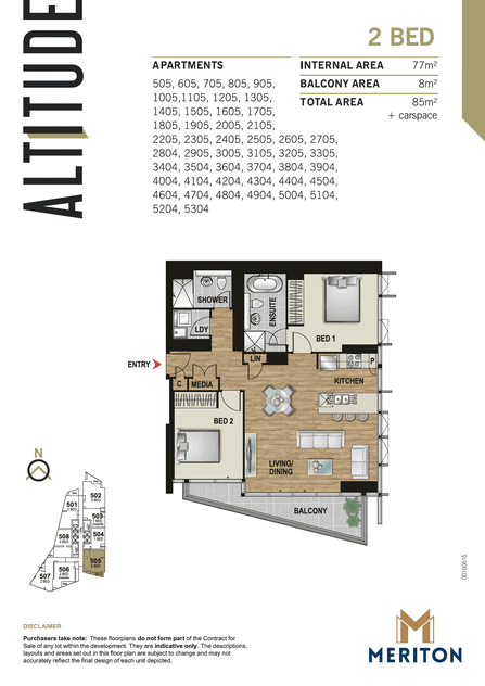 Modern 2-Bedroom Apartment with Balcony & Parking in the Heart of Parramatta