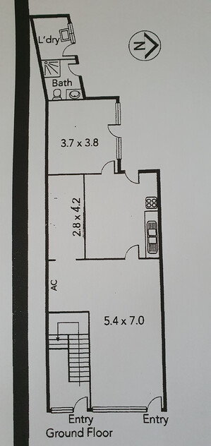 Very Nice Shop/Office in a great location floor plan