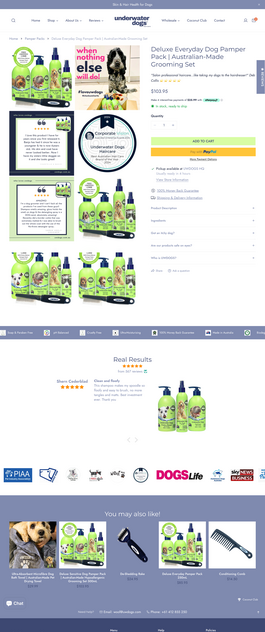 Award-Winning Australian Dog Haircare Brand with Global E-Commerce Opportunity