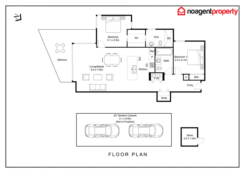 180’ Bay Views floor plan