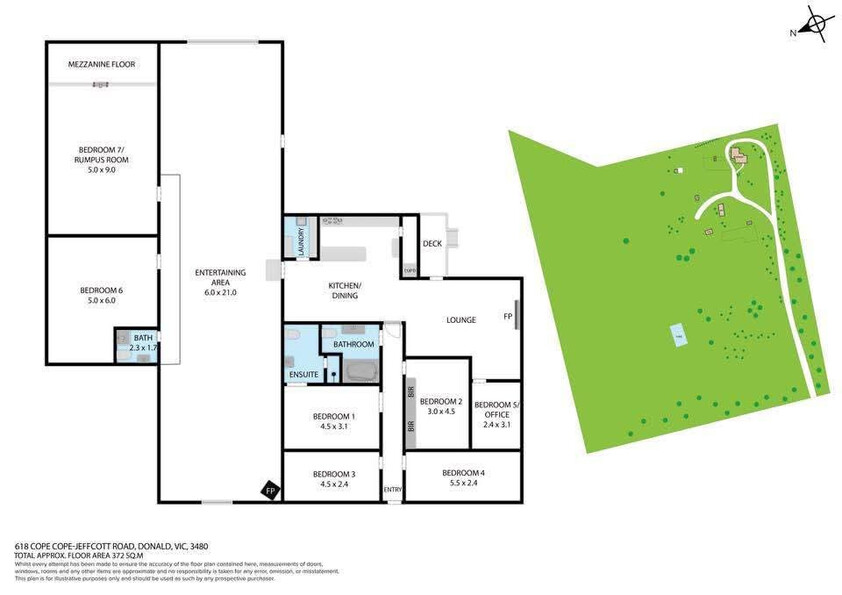 Spacious Hobby Farm on 28 Acres 10 Minutes from Donald floor plan