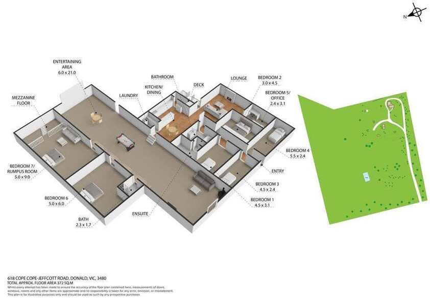 Spacious Hobby Farm on 28 Acres 10 Minutes from Donald floor plan