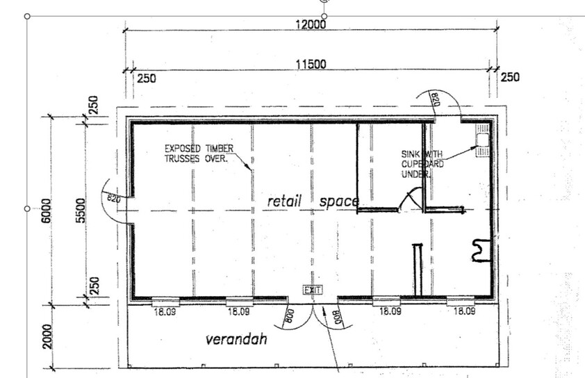 96m2 Retail Premises at The Village Green "Highfields Major Tourist Spot" floor plan