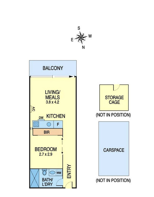 This superior quality as new one bedroom apartment is in the Heart of Glen Iris floor plan