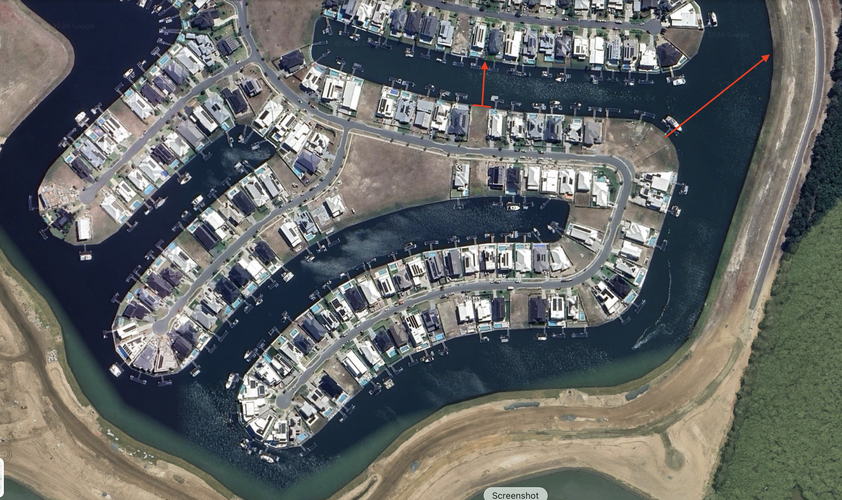 Unique Waterfront land (including 22 meter pontoon)